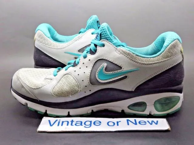 Women's nike air max turbulence+ 16 grey turquoise black running sz 7.5