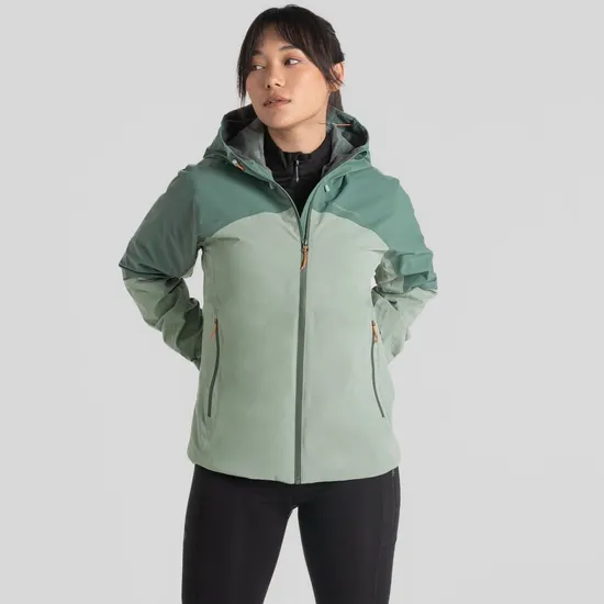 Women's Aisling Waterproof Jacket - Frosted Pine / Meadow Haze | Craghoppers UK