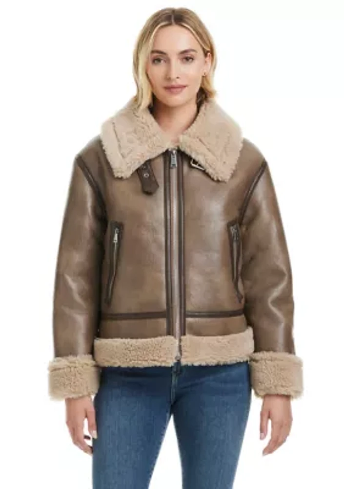 Women's Zarina Textured Sherpa Jacket