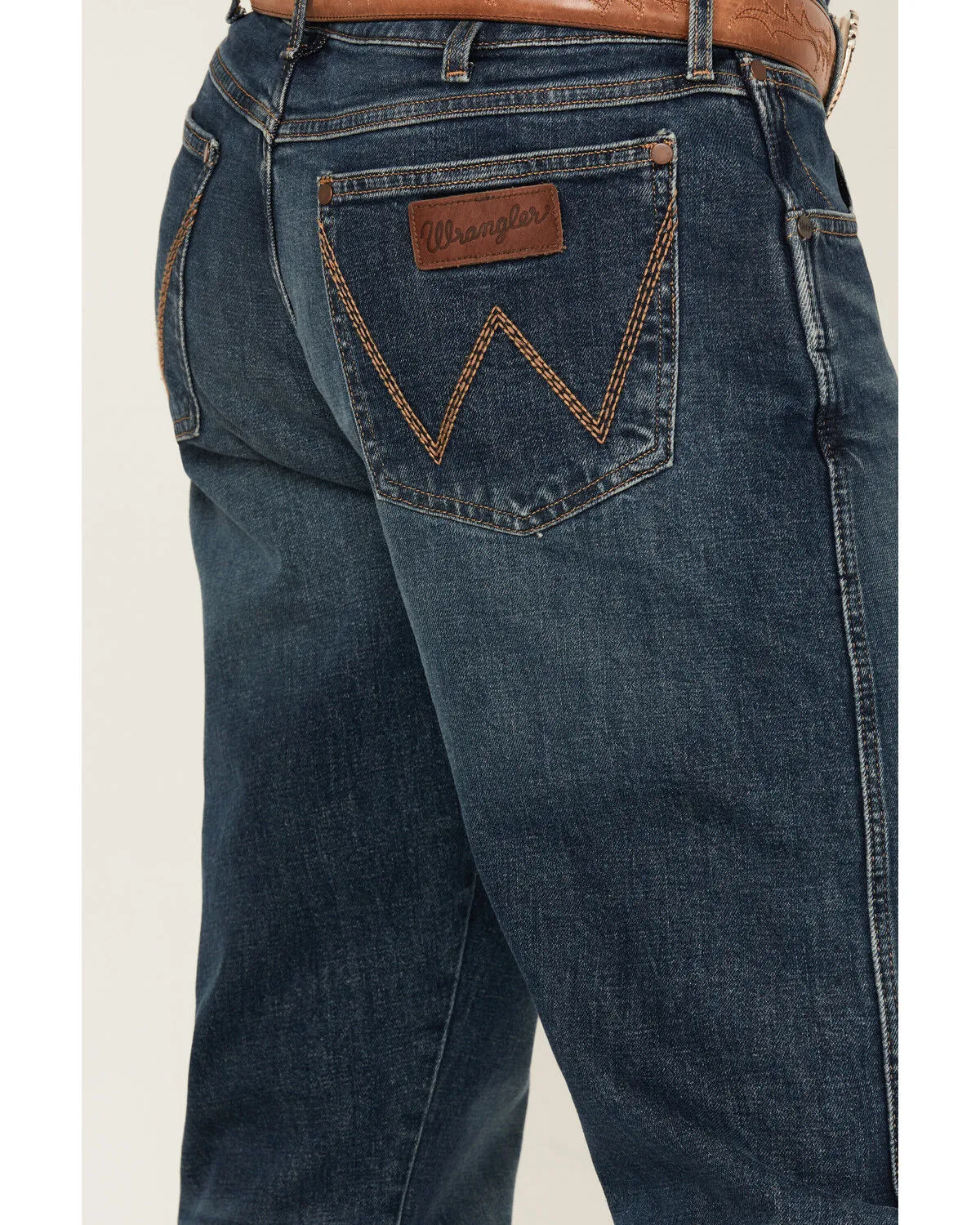 Wrangler Retro Men's 88MWZ Koewin Medium Wash Slim Straight Stretch Denim Jeans - Tall