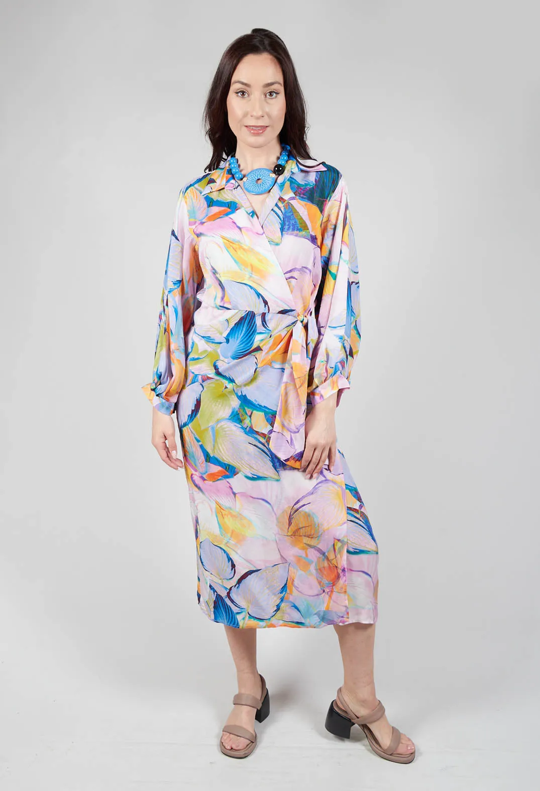 Wrap Over Dress in Eva Print