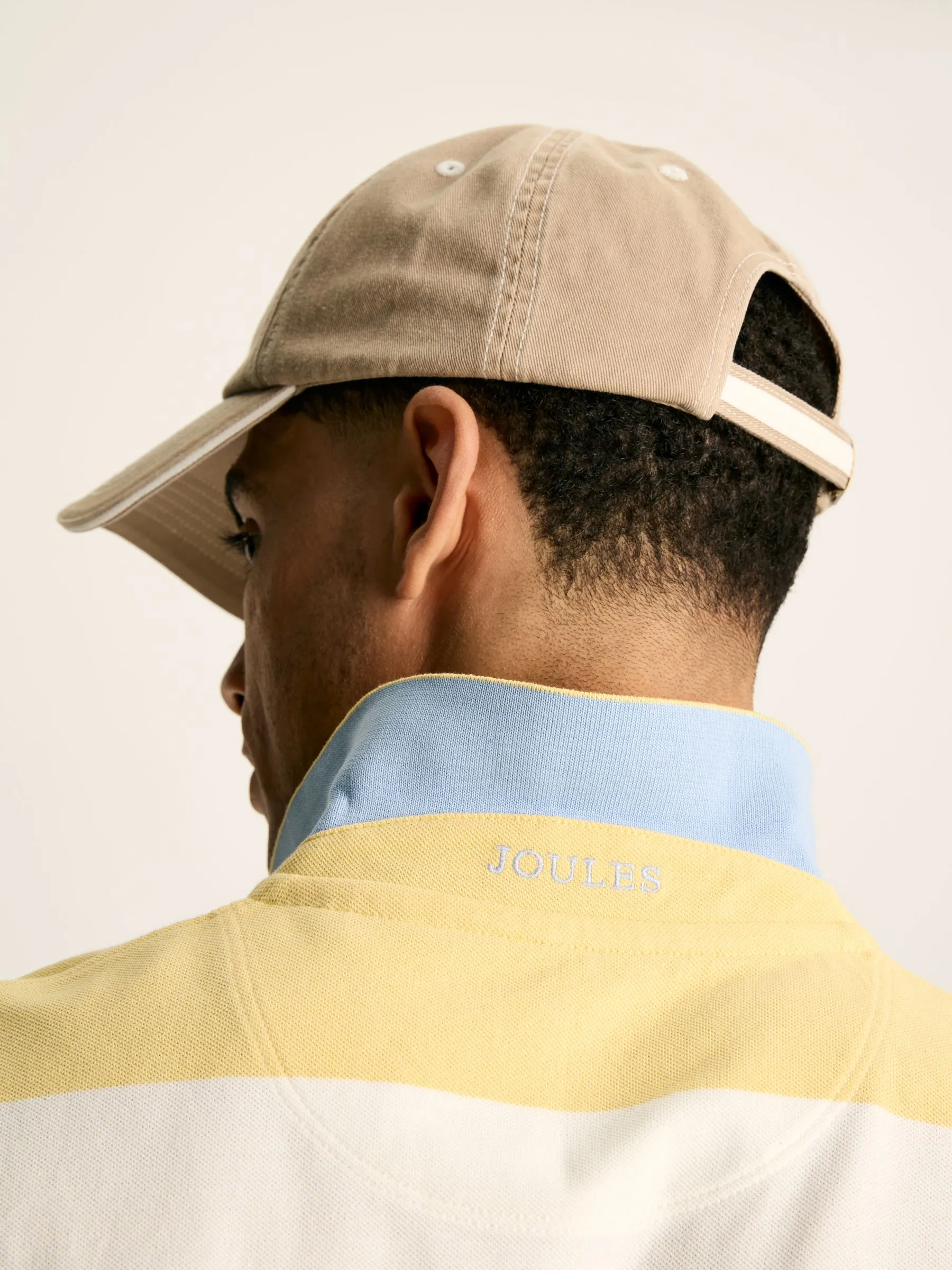 Yellow Striped Polo Shirt